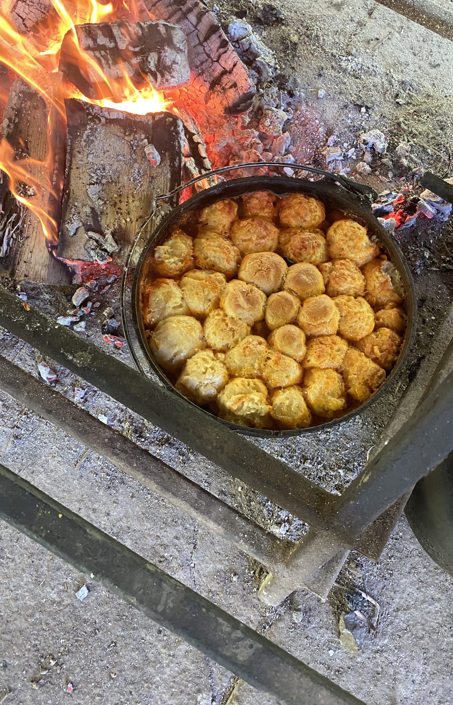 Beautiful Vegetable Hot Pot with Cheese Dumplings